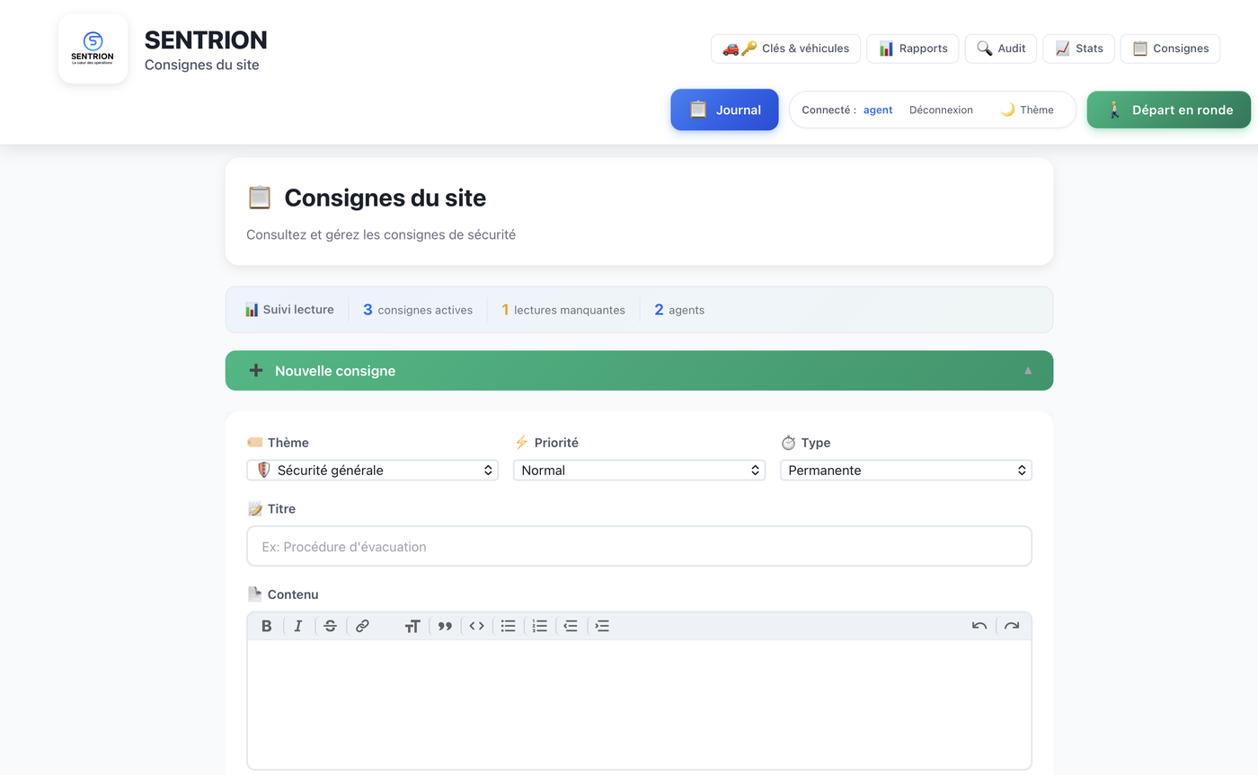 Système de Consignes